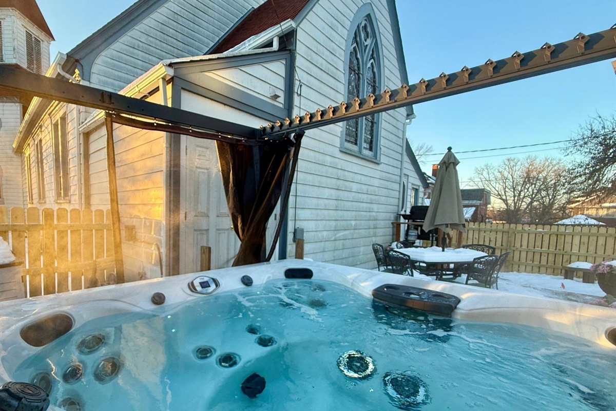 The ultimate winter amenity—hot tub included