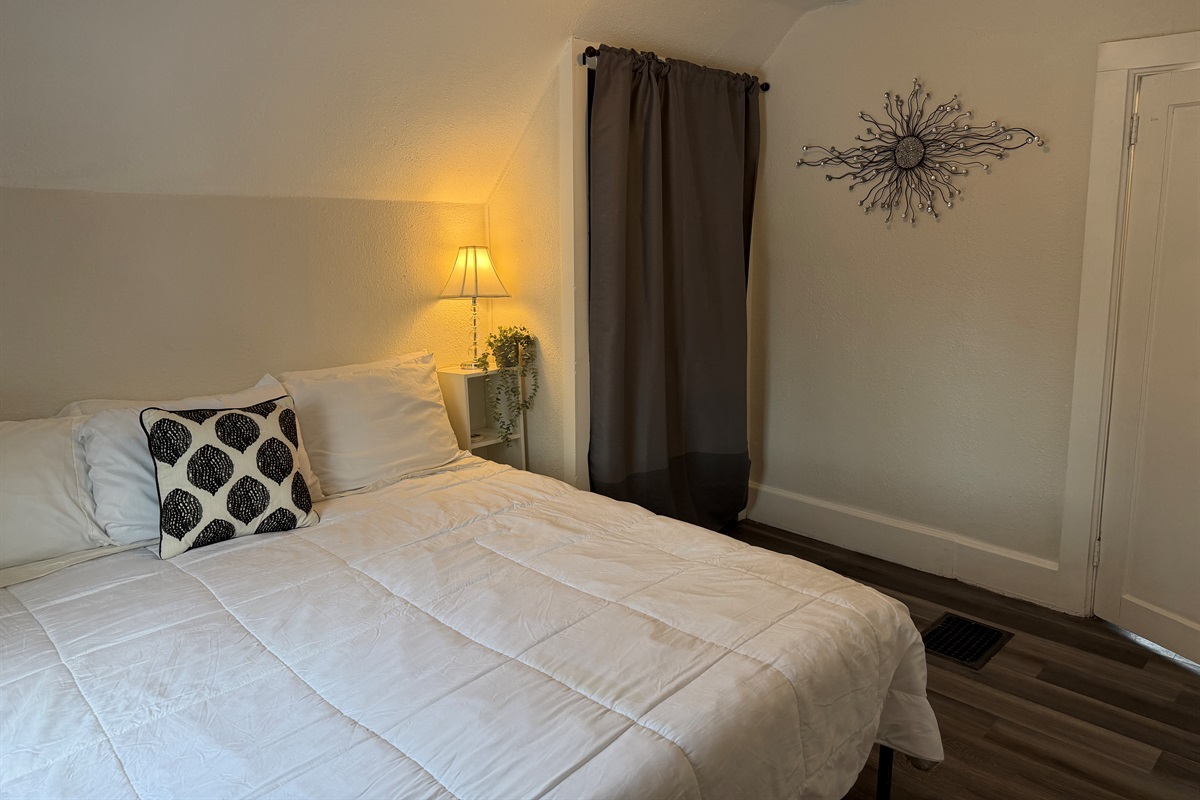 There's a closet and luggage rack for your use.