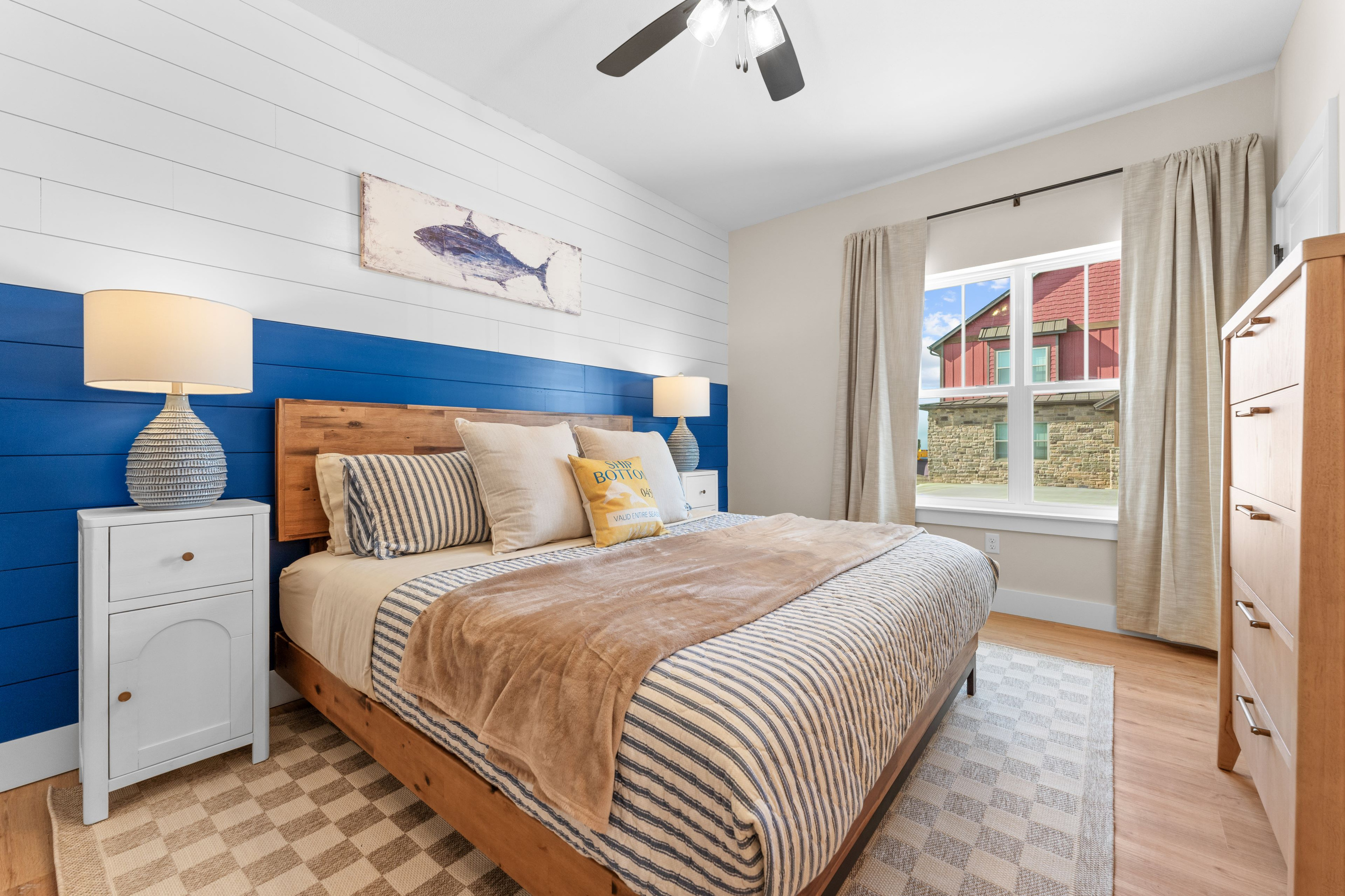 Spacious king suite on main floor, great for parents or grandparents