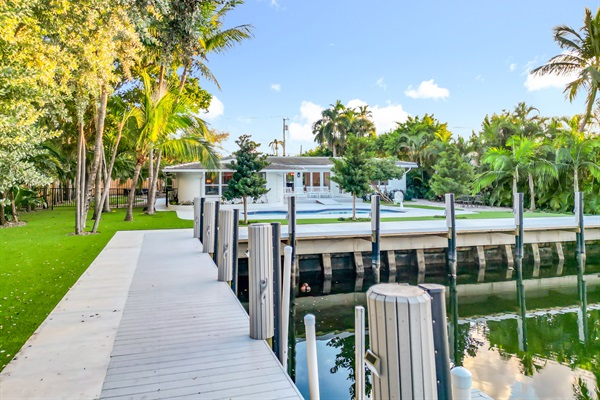 There are various docking options for many types of boats, jet skis, and watercraft.  