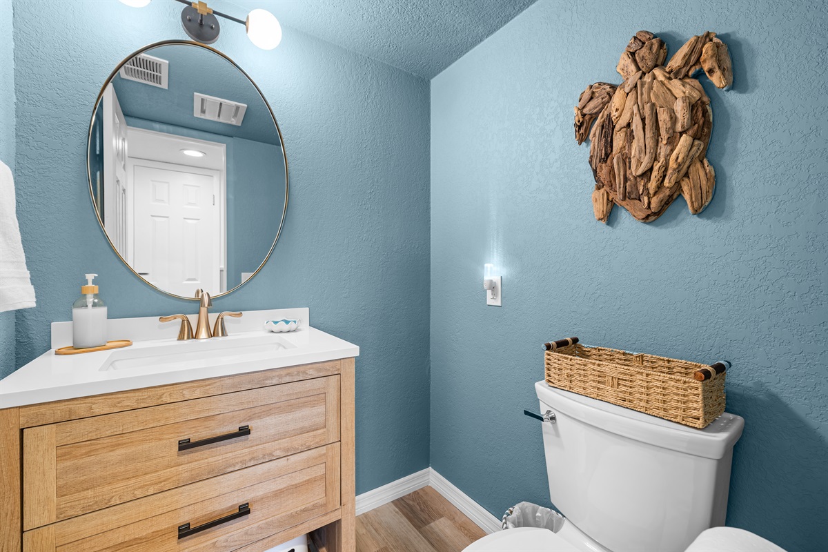 Half bath on 1st floor