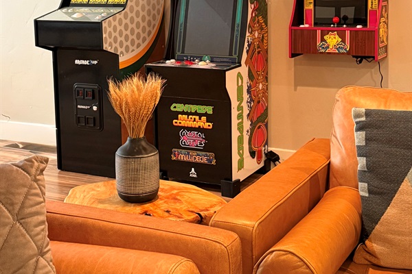 Think you can beat the kids or each other at OG Pac-Man and Centipede? Let the hours zoom by with each other!
