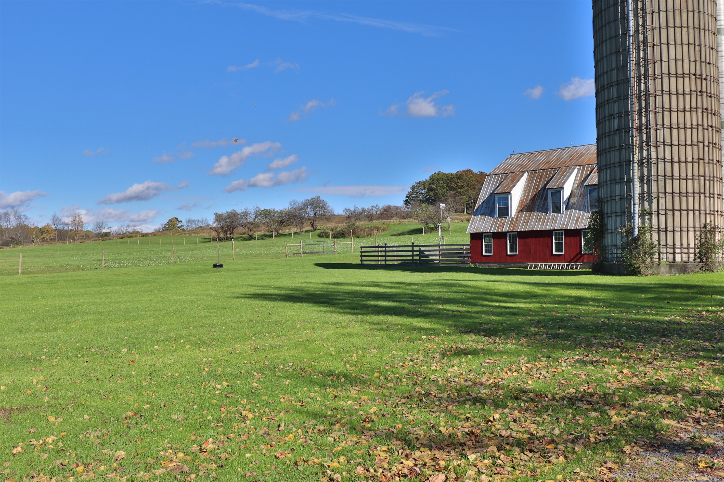 Barn and pasture
