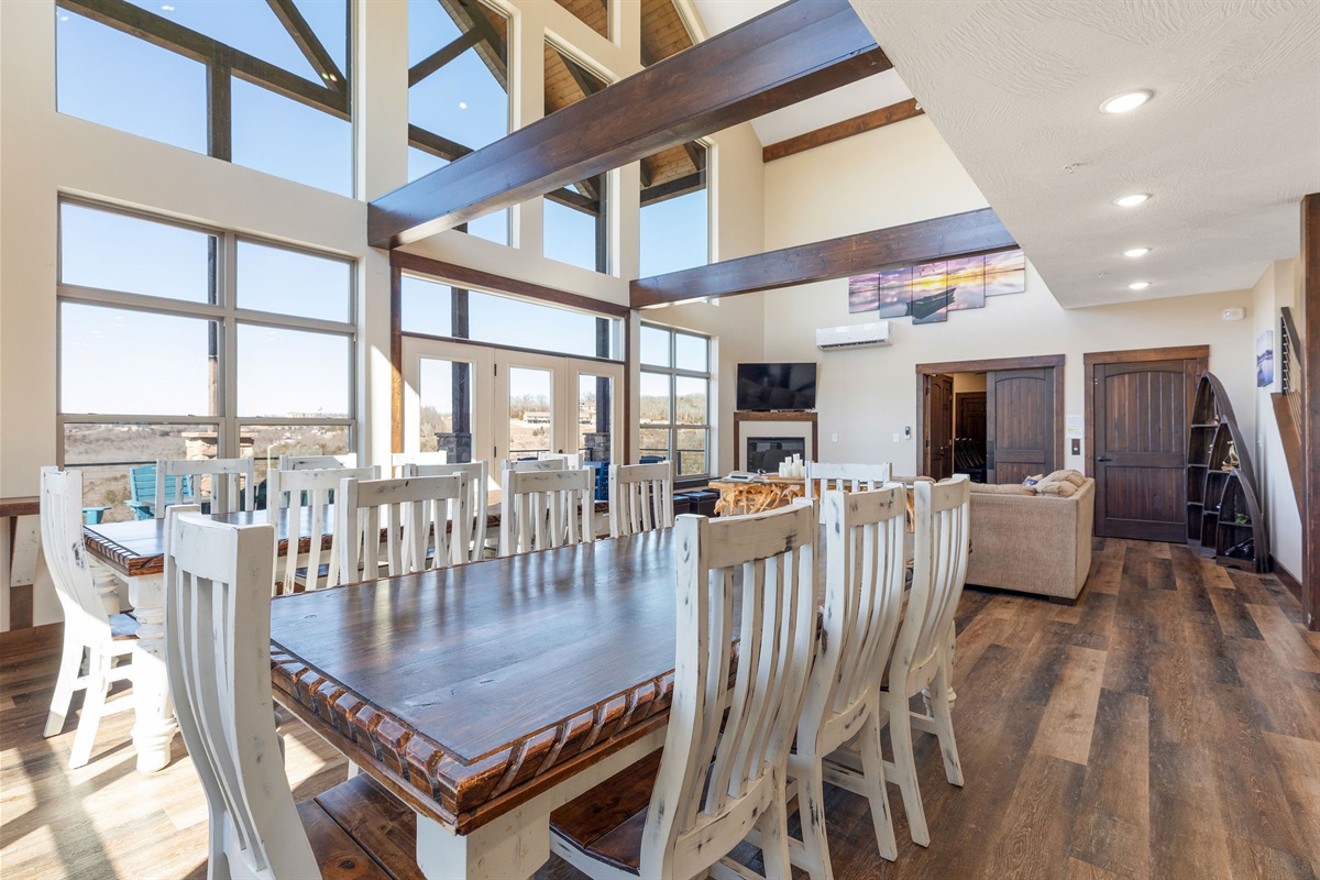 Two large tables to fit the whole family!
