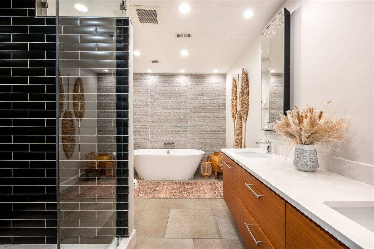 Plush towels, calming tones, and thoughtful touches for a hotel-like experience&mdash;without leaving home.