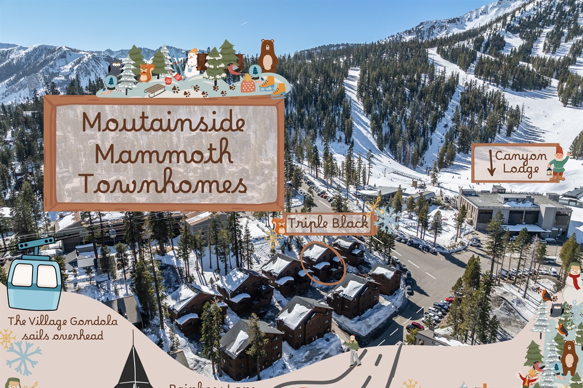 Perfectly positioned beside Canyon Lodge, Mountainside #3 offers rare walkable access to lifts, ski school, the Village gondola, and shuttle routes — mountain convenience without sacrificing privacy.