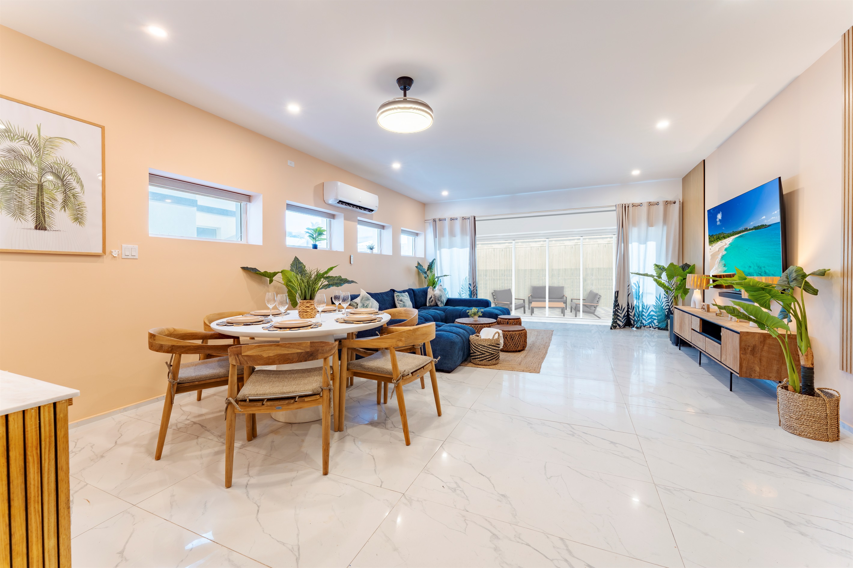 Stay connected with your group whether you're cooking, eating, or lounging