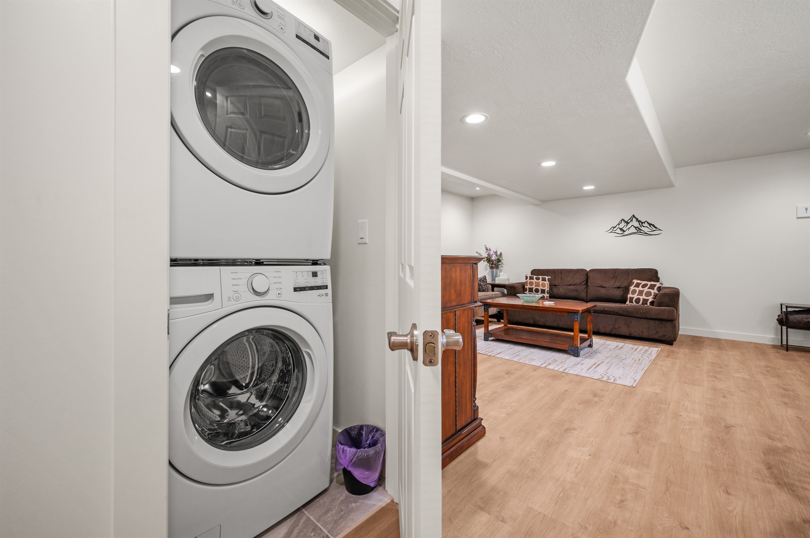 Lower Level Laundry Near Rec Room