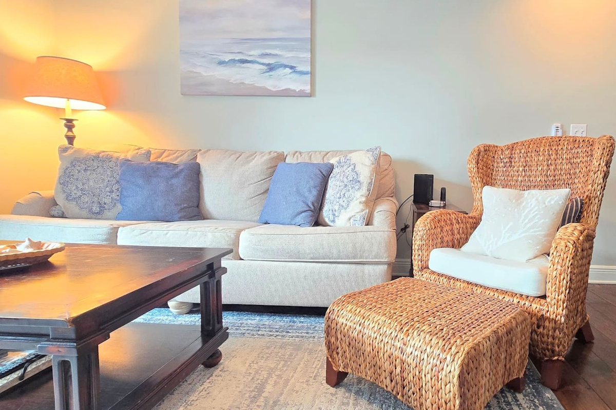 Comfortable Living room seating.