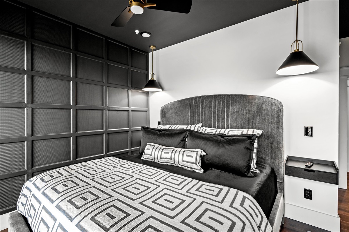 Experience the ultimate retreat with our King-sized bed, combining luxury linens and cloud-like comfort for a deep, rejuvenating sleep.