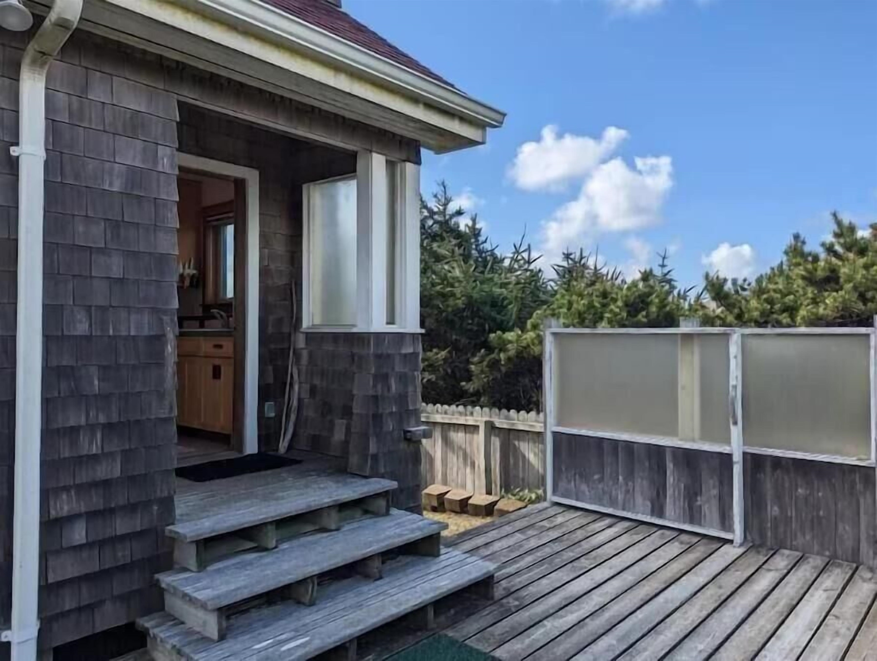 back deck off kitchen