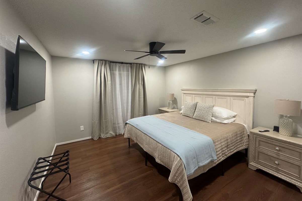 King Bedroom #2 w/ Large TV