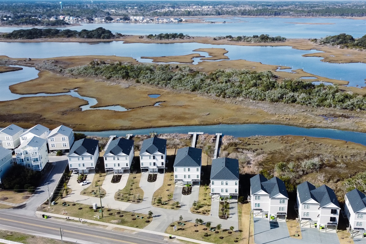 A bird&rsquo;s-eye look at the sound and surrounding Sound: calm, scenic setting just steps from home