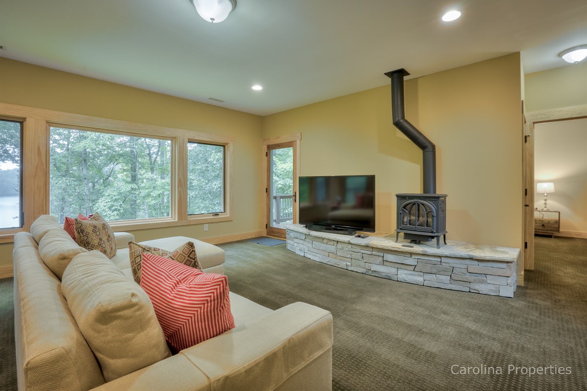 Living area with TV