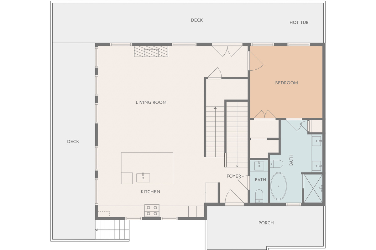 Main Level Floor Plan