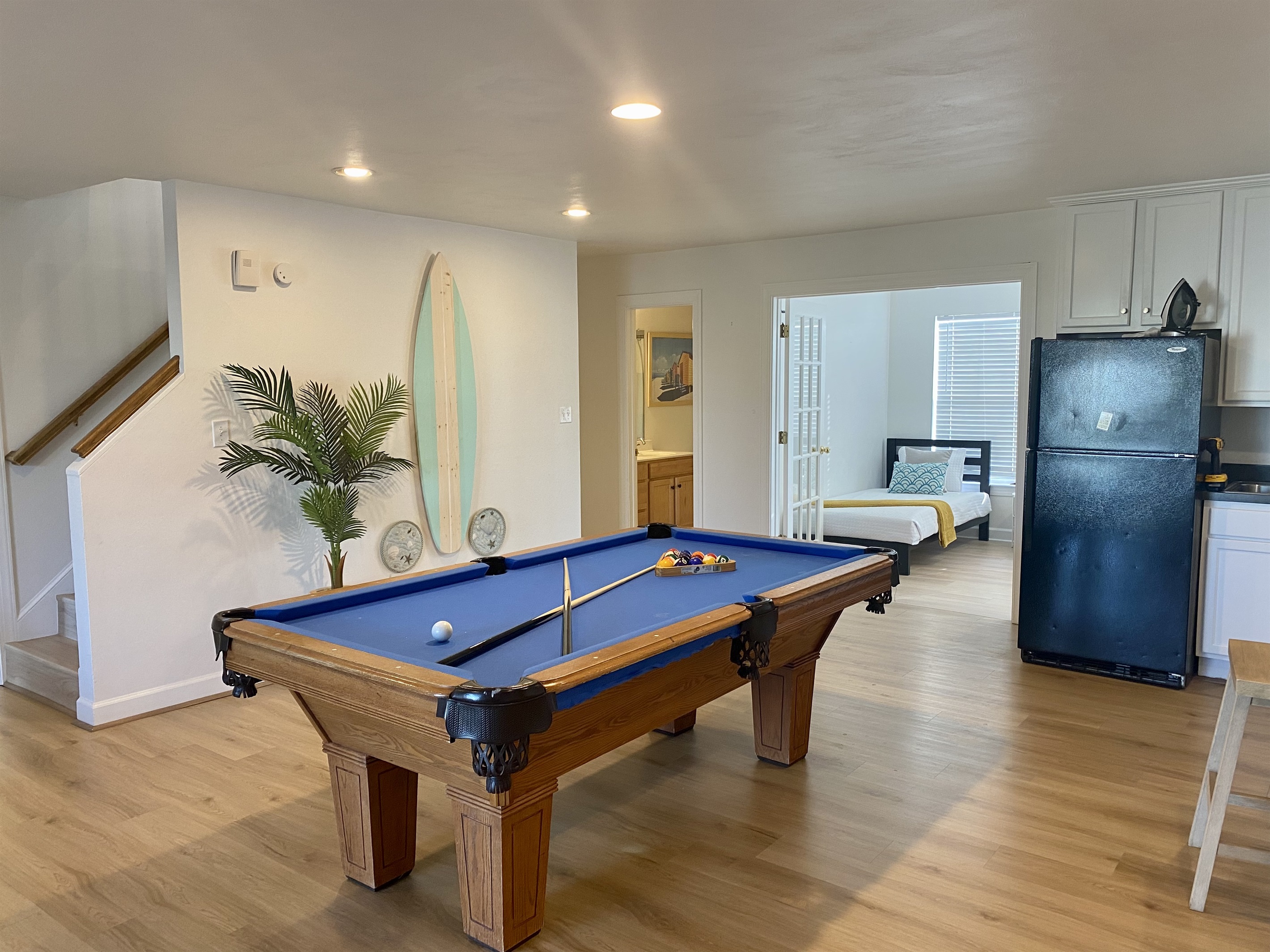 pool table on the 2nd floor.