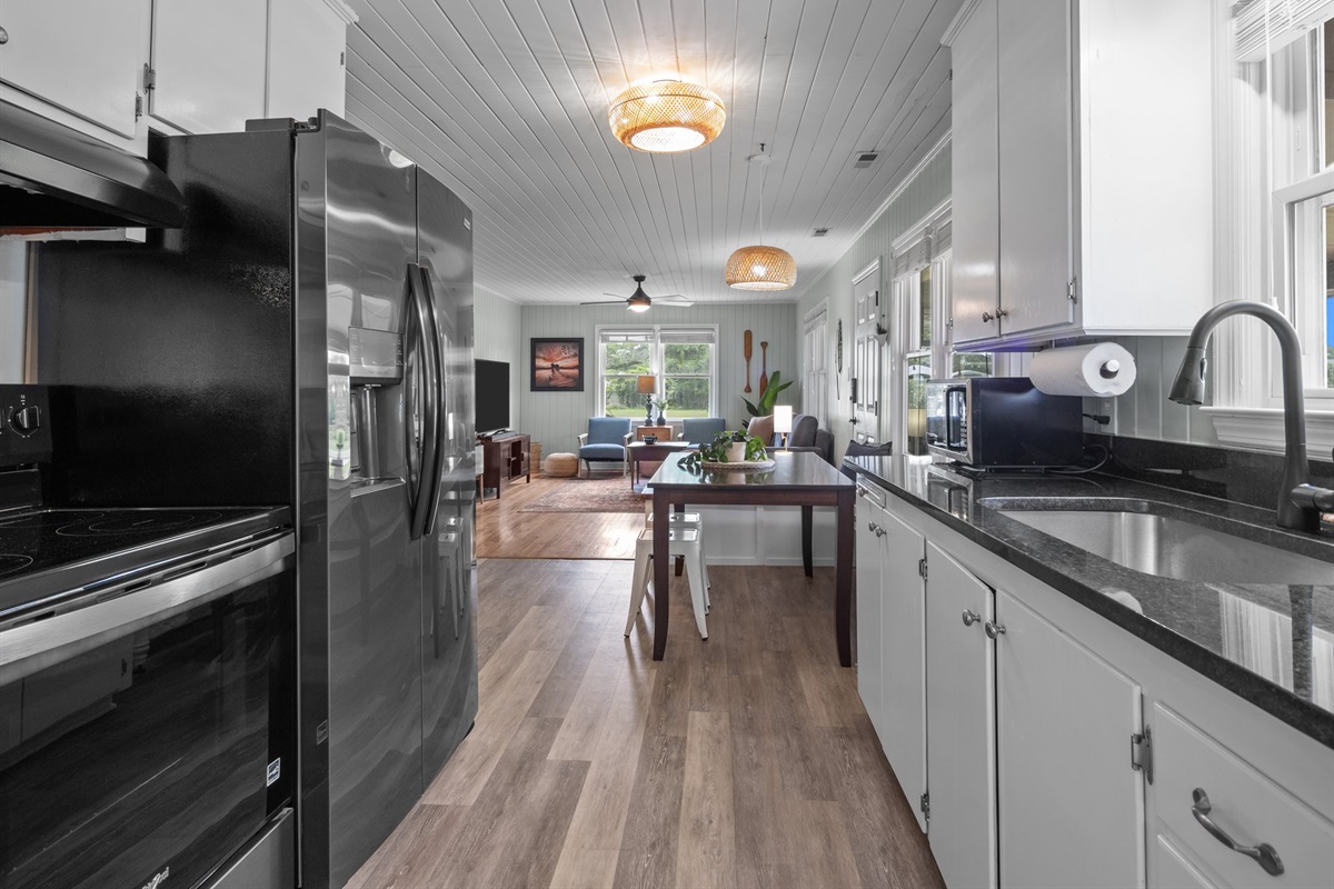 Black stainless appliances