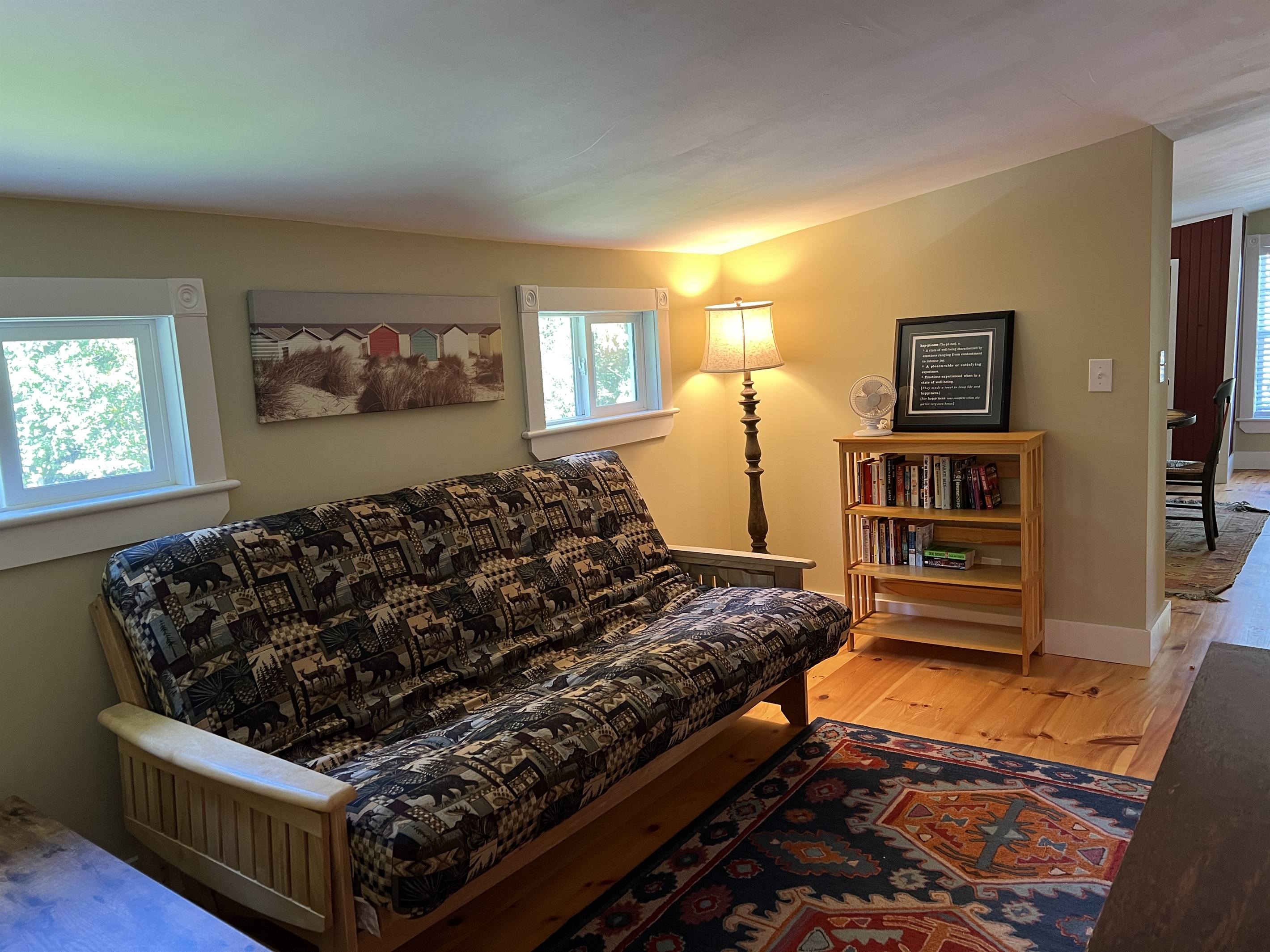 2nd floor landing futon in game area.