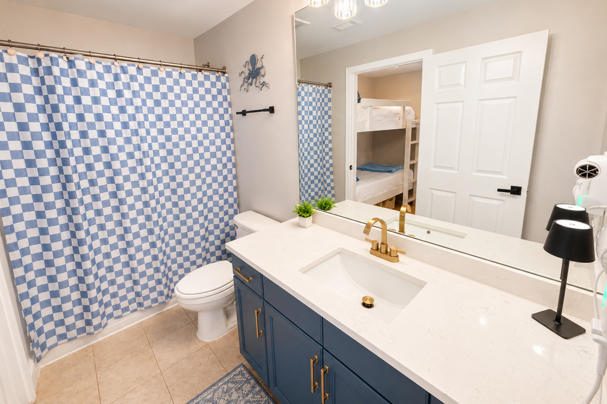 Jack and Jill bathroom between Bedroom #2 and Bunk Room
