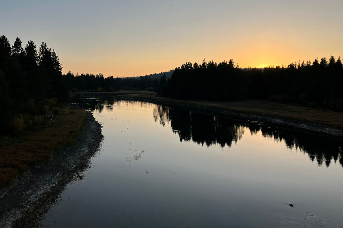 This view and the river path are just down the street!