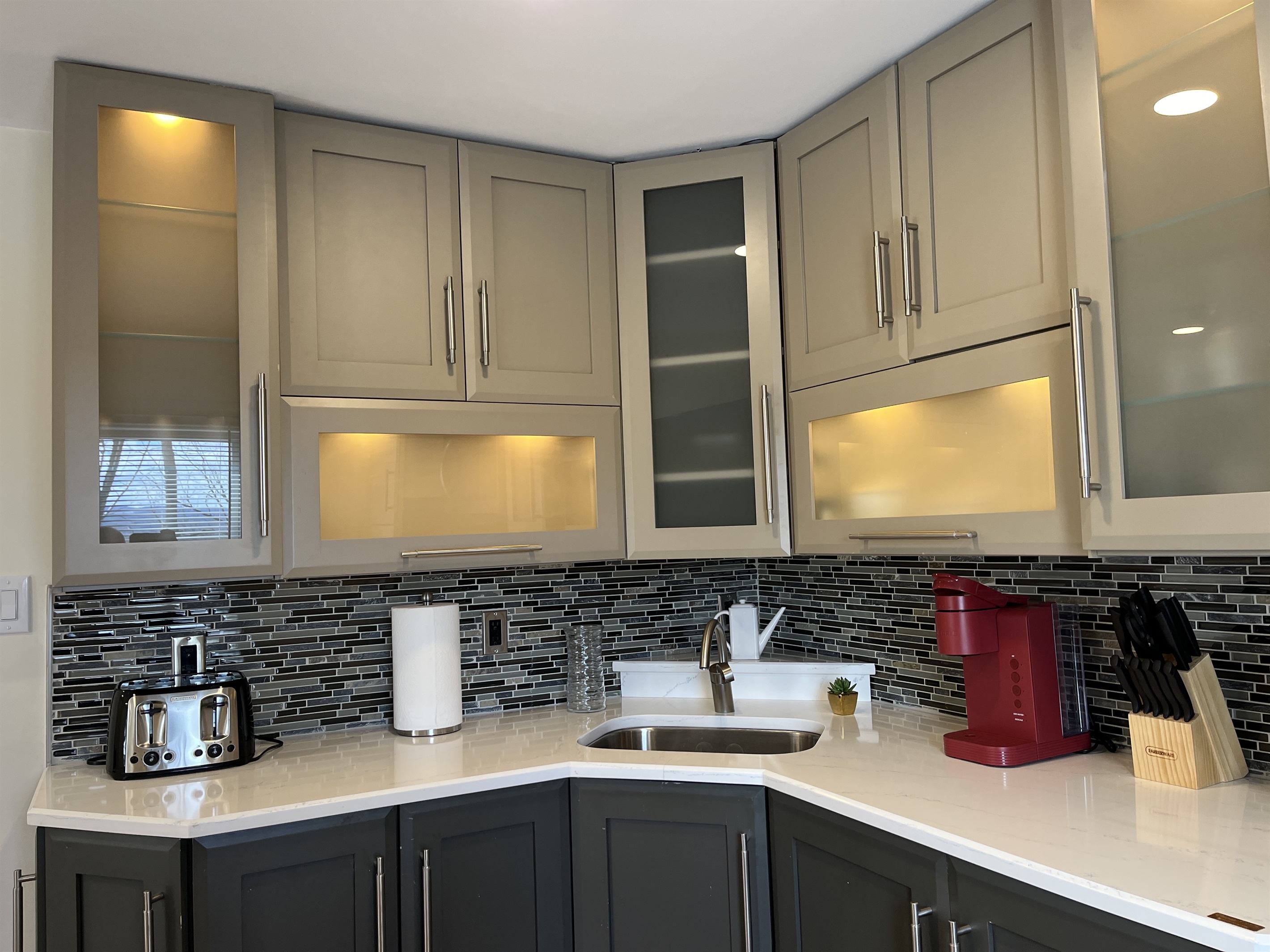 All the kitchen you'll need for a short stay!