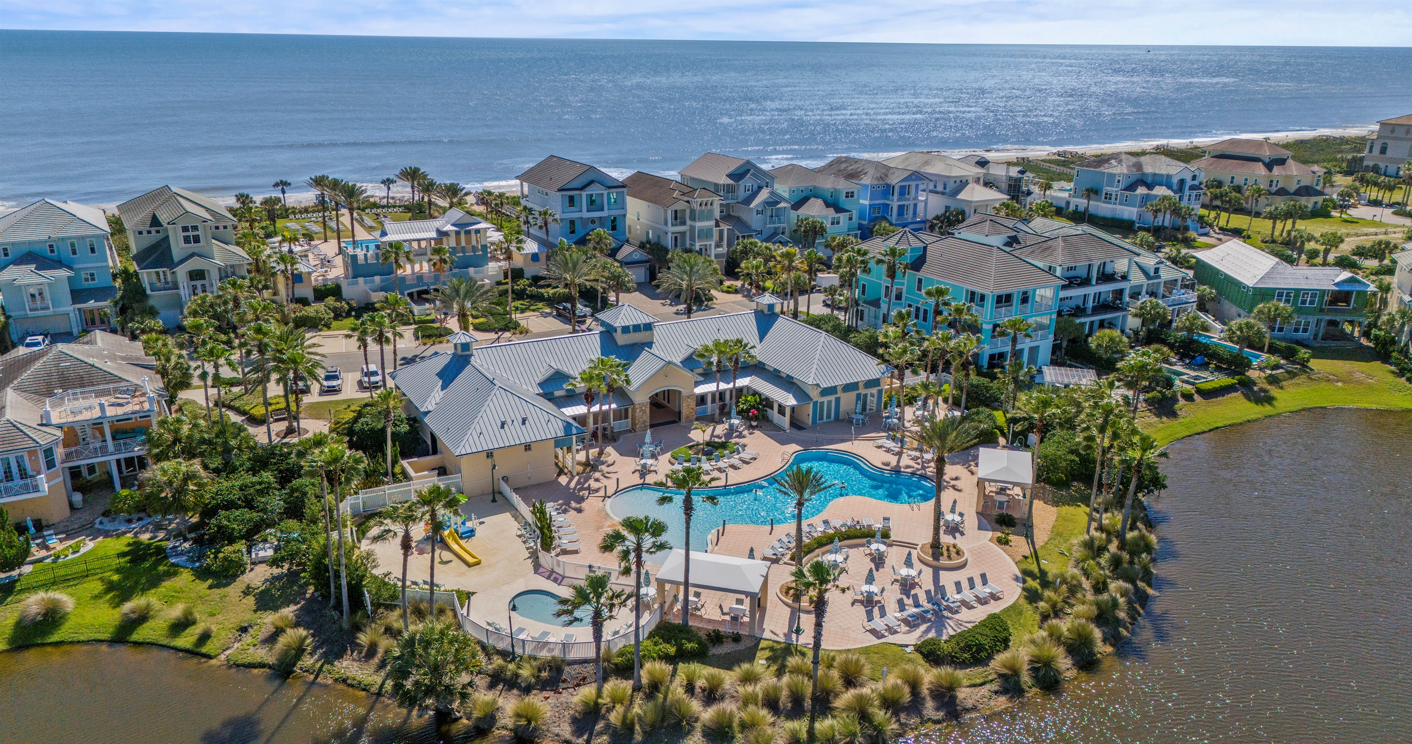 Your day starts with a quick stroll to the sand, then back to the resort pool and splash zone for lazy laps and laughter—ocean glitter on one side, quiet lagoon on the other, all just steps from home base.

