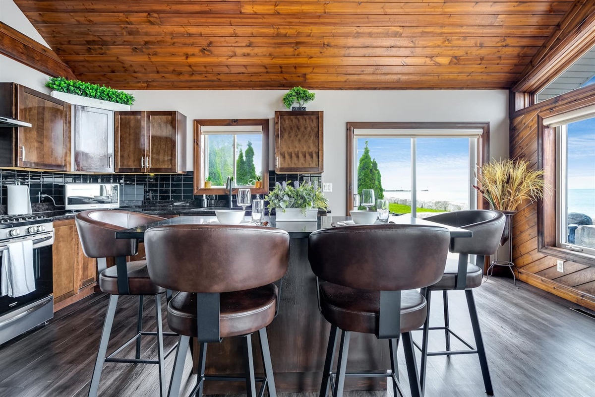 Kitchen with Dining Island