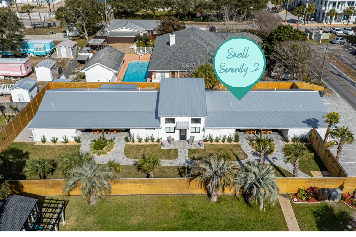 Gated Complex - Small Serenity features 5 townhomes that share a fenced, secure yard - perfect place for the kids to play!