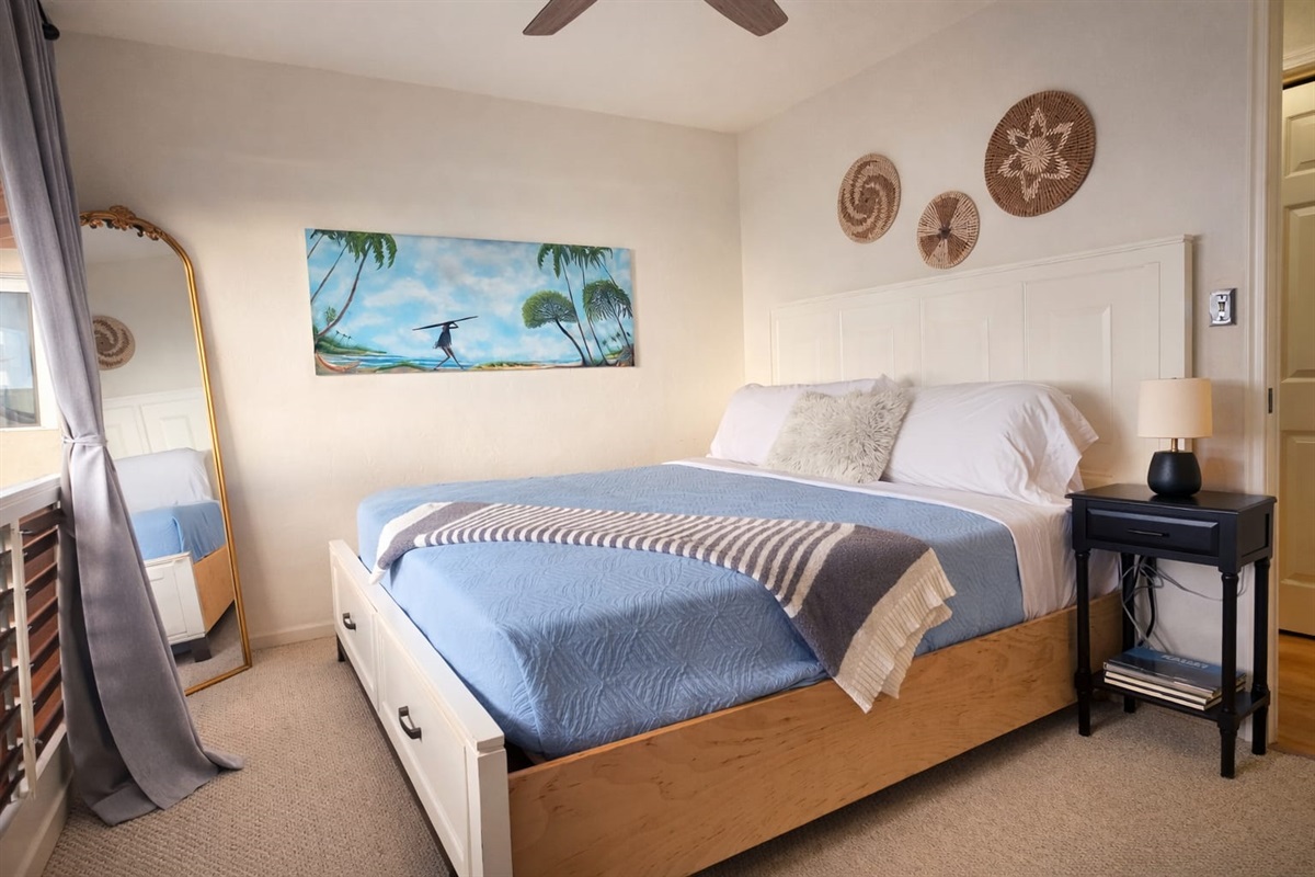 Comfortable king size bed