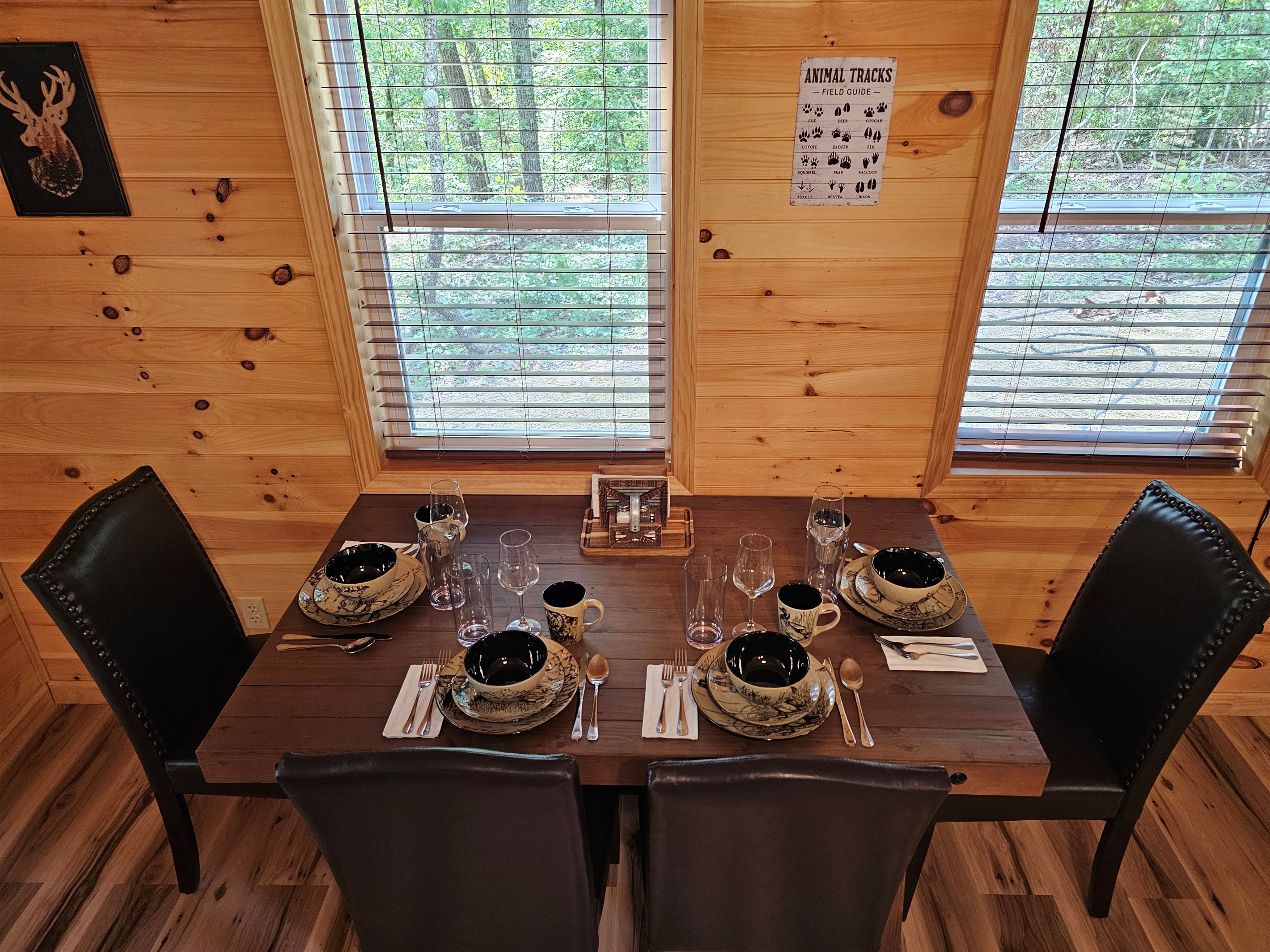 Set the table for a romantic dinner or gather the family for a meal — either way, it feels special here