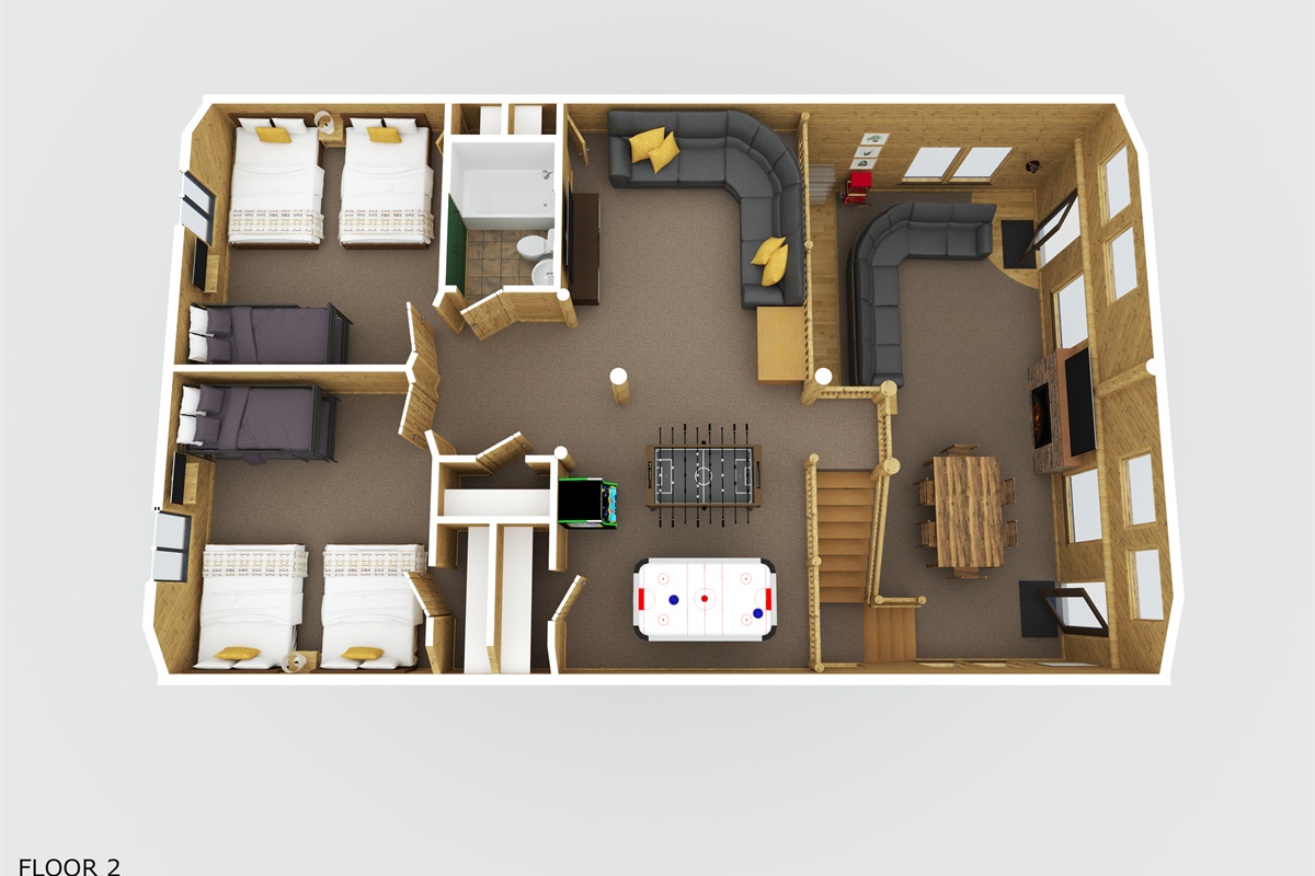 Upper floor 3D Floor Plan