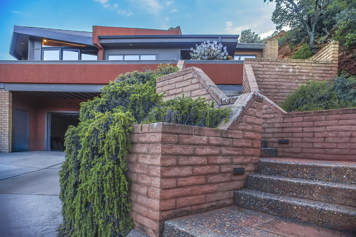 A home with many features.