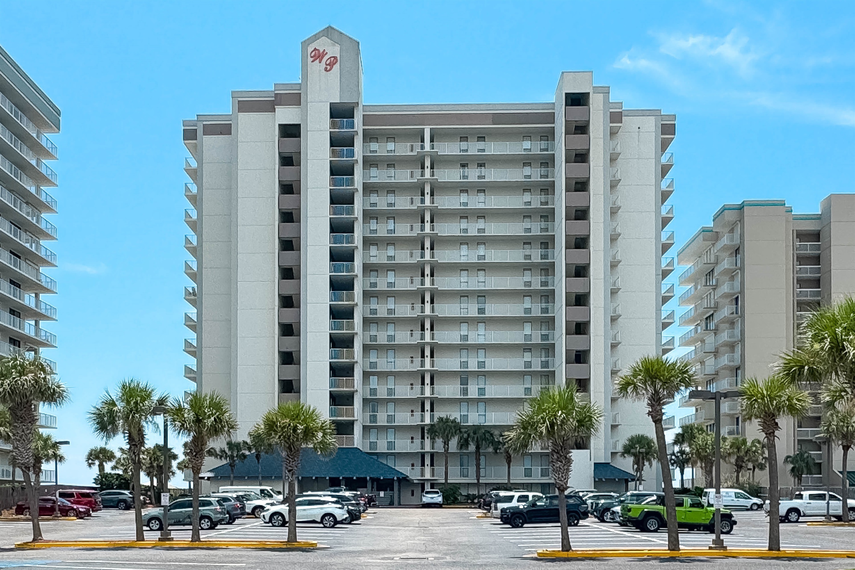 Nestled against the backdrop of the beach, this building captures the essence of coastal living.