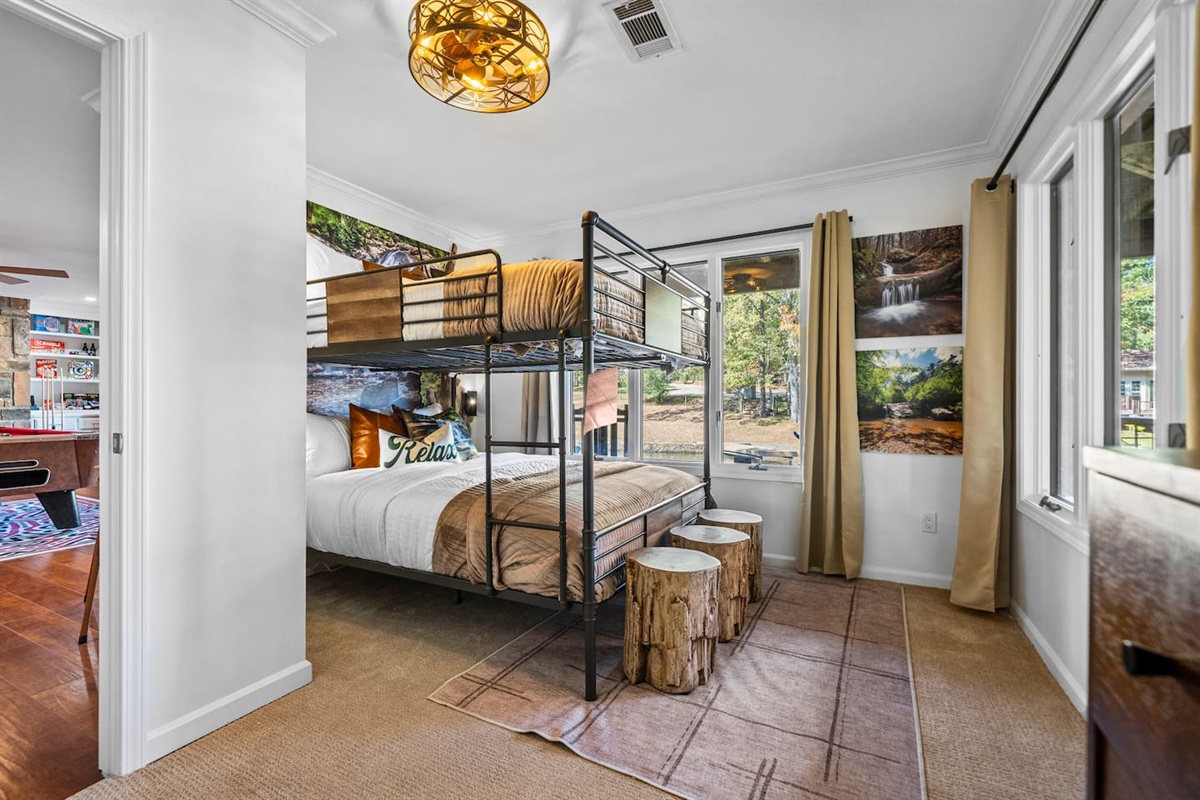 Your Kiddos will Love the "Waterfall" room, it is Magical!
