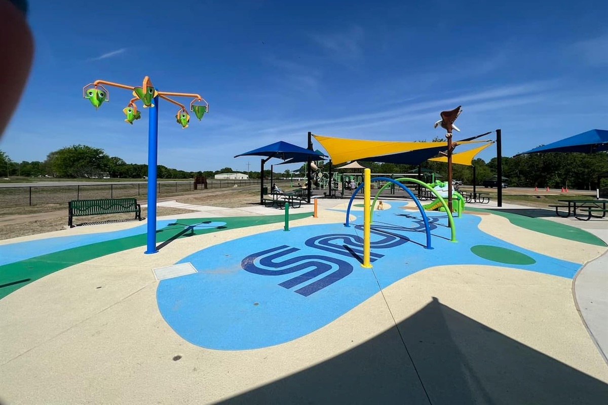 New splash Pad 4 miles away at Lake Fork Park