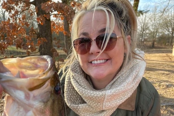 Big Bass caught in the pond