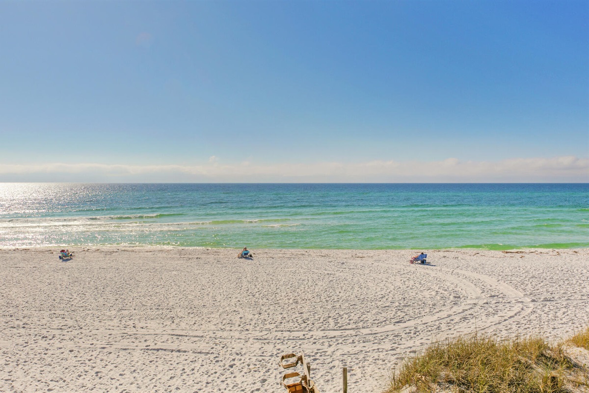 Beautiful white sand beaches & clear waters.