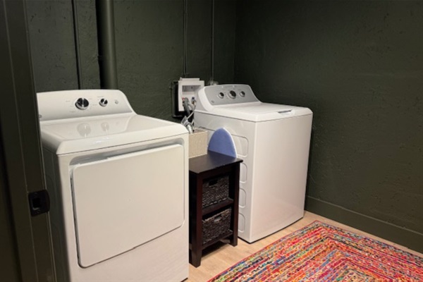 In-unit washer & dryer—perfect for longer stays