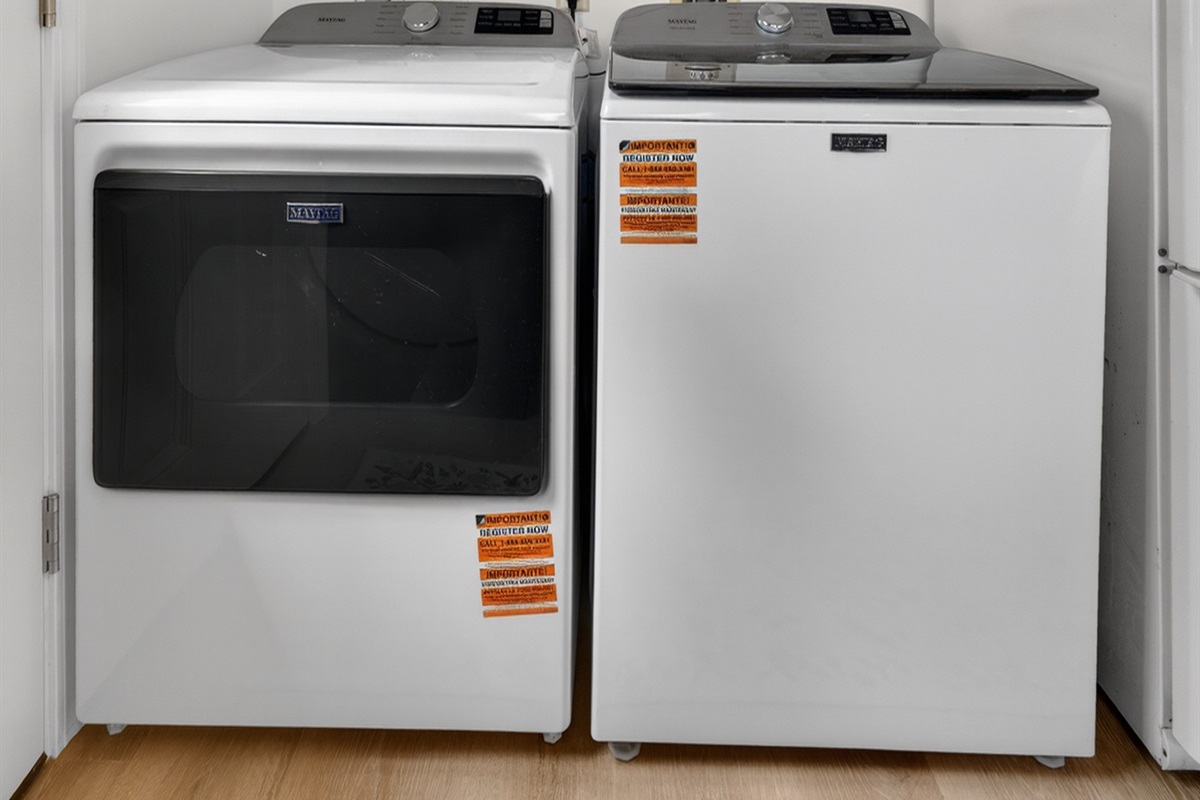 In-unit washer available for added convenience during your stay.