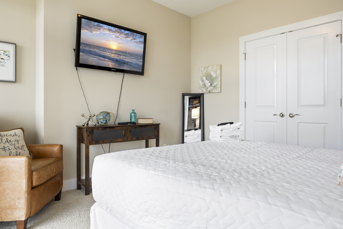Enjoy a movie in bed