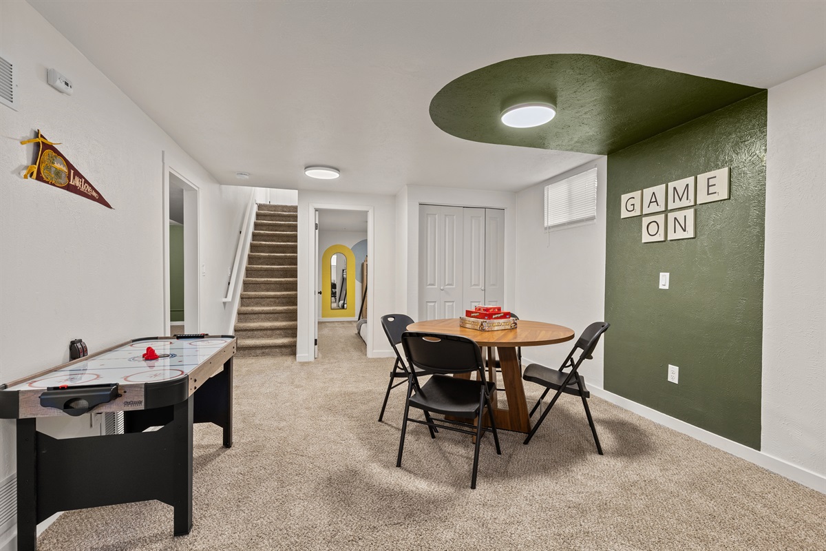 Downstairs Family Game Room