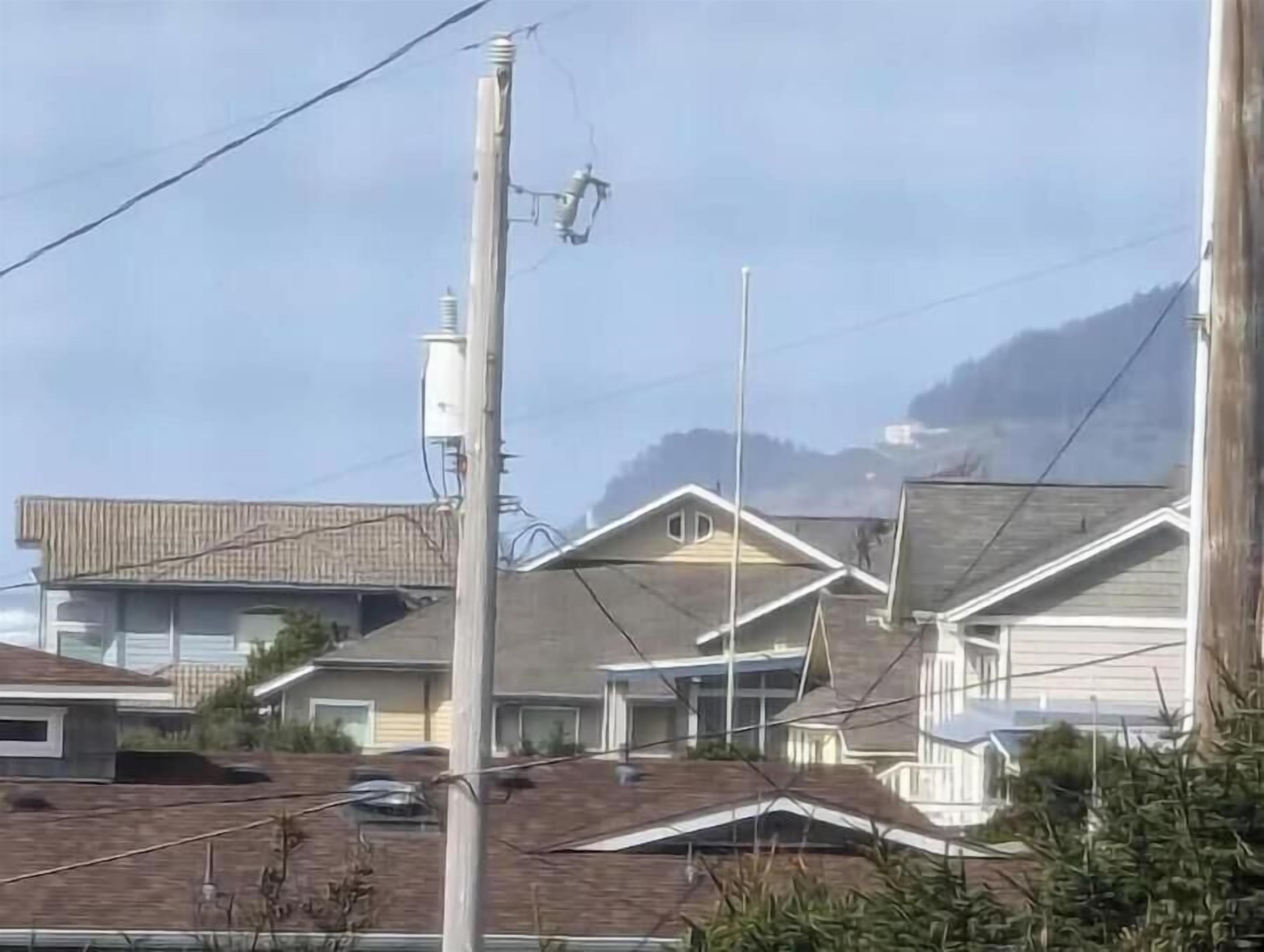 zoomed in view of Sea Lion Caves - from north bedroom