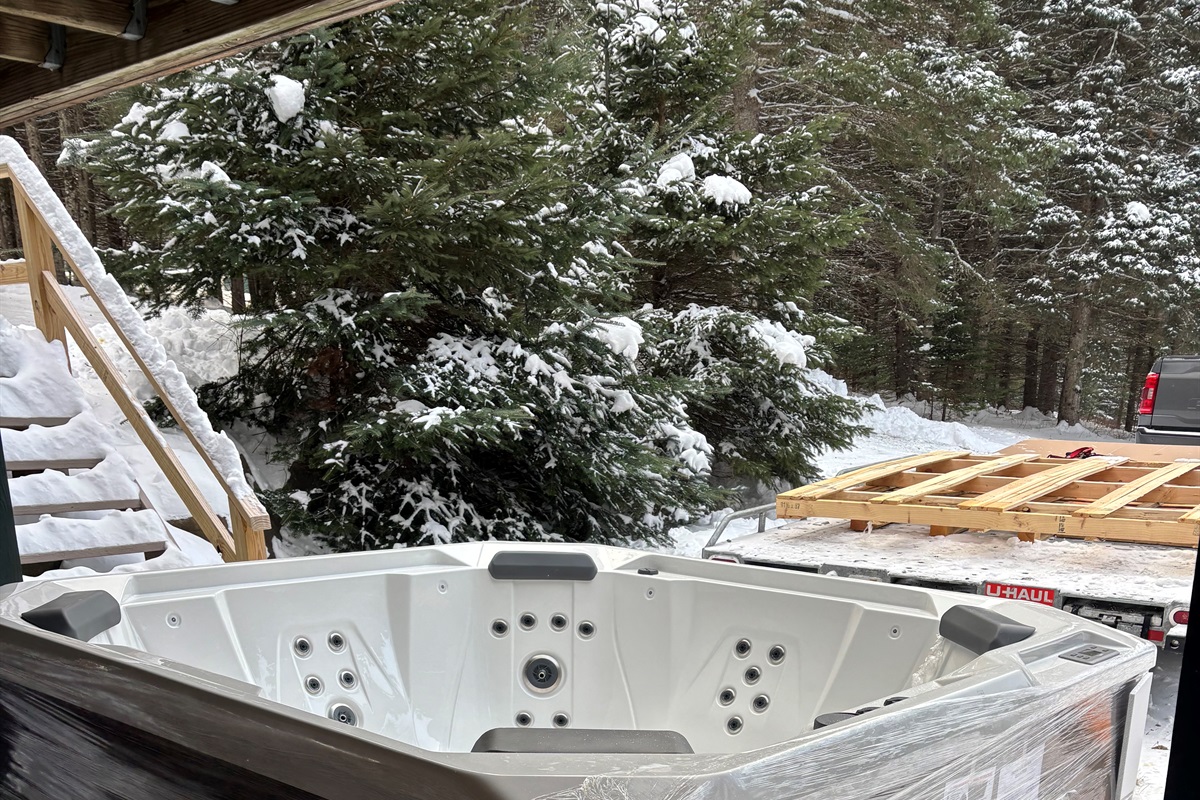 Brand new hot tub will be set up for 2026