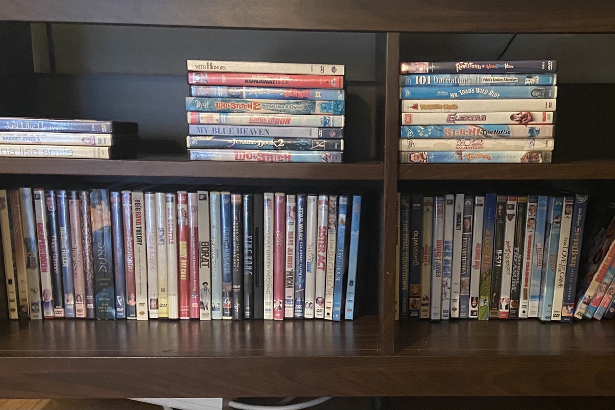 Selection of DVDs for your entertainment 