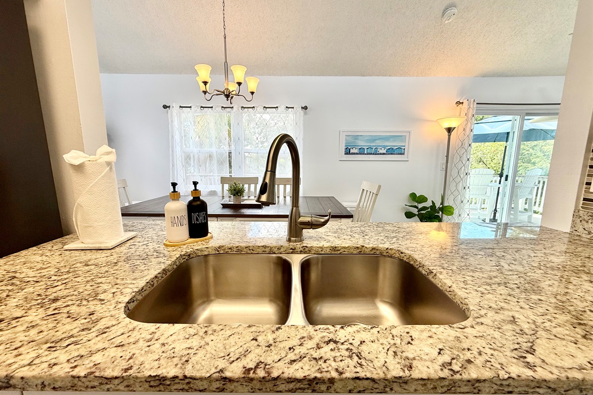 Stocked with cookware, utensils, and modern appliances, this kitchen is ready for everything from quick breakfasts to gourmet dinners.
