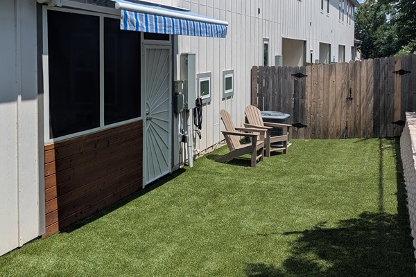 Backyard With Powered Awning