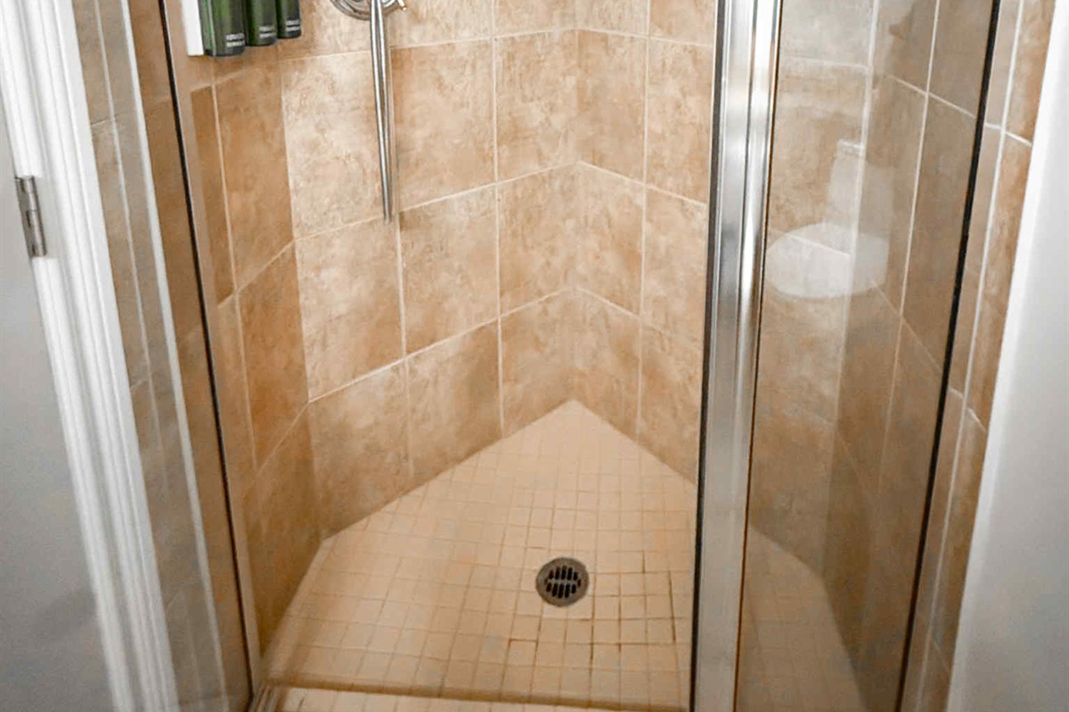 Unit A 3 piece bathroom.