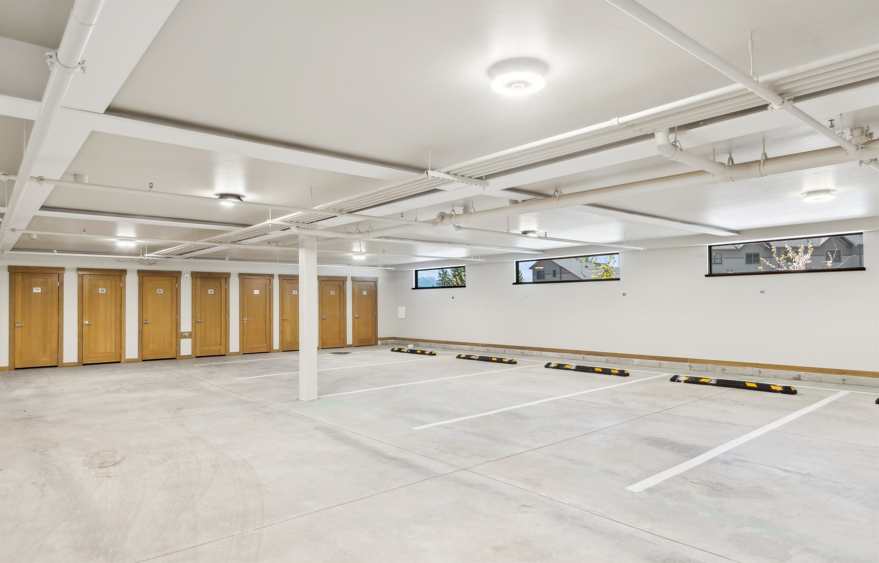 Covered parking garage for your convenience