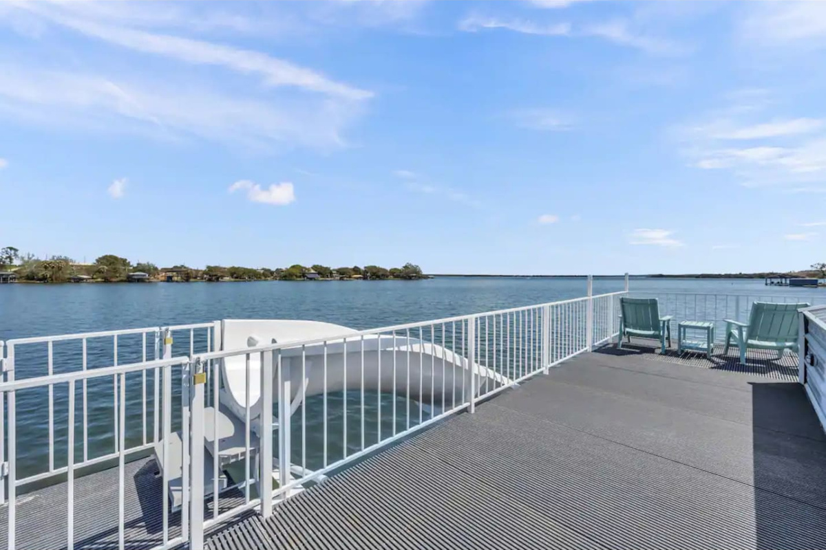 Waterslide into the lake!