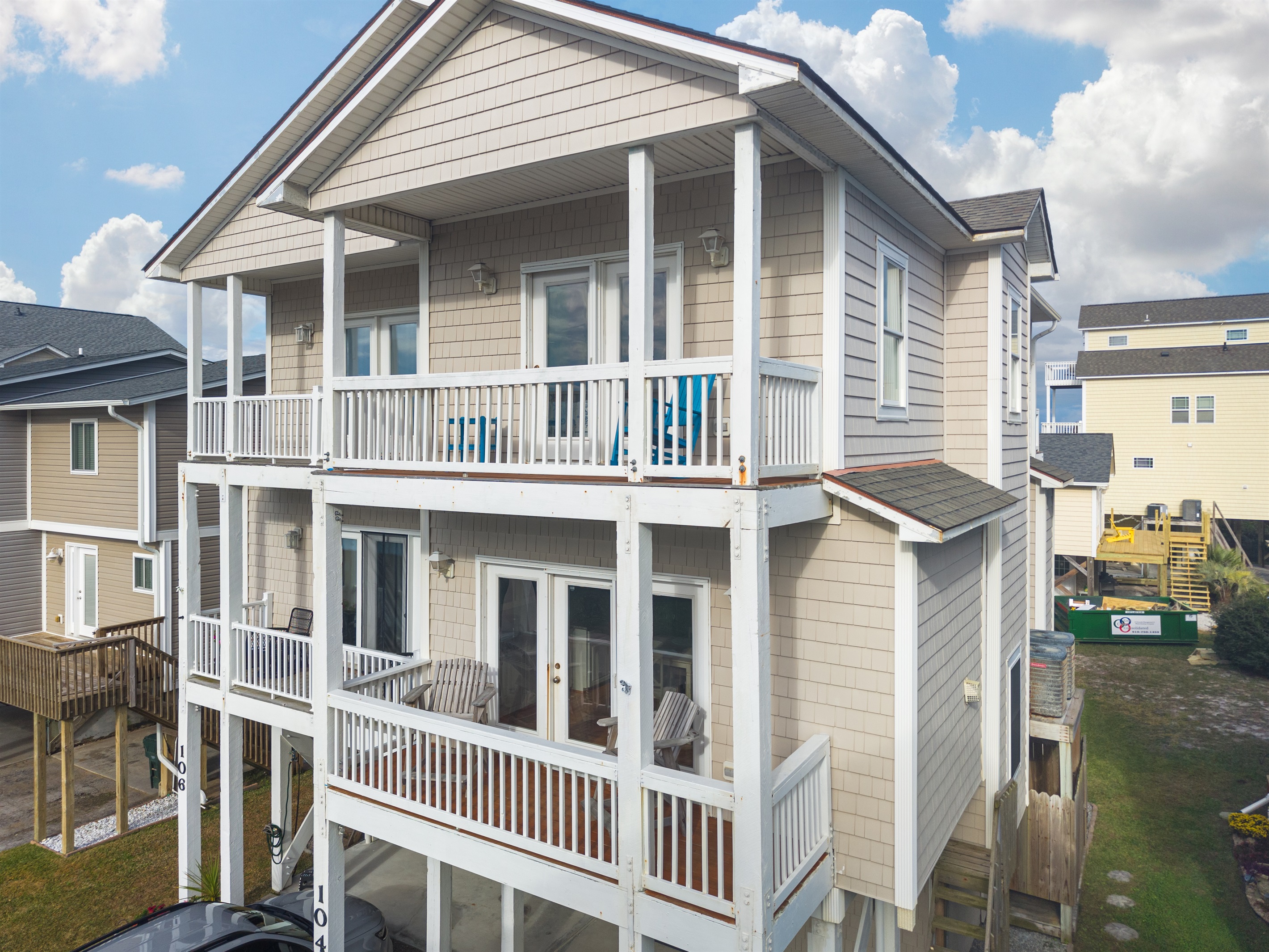The home features multiple decks, giving you plenty of outdoor space to relax and enjoy the coastal breeze